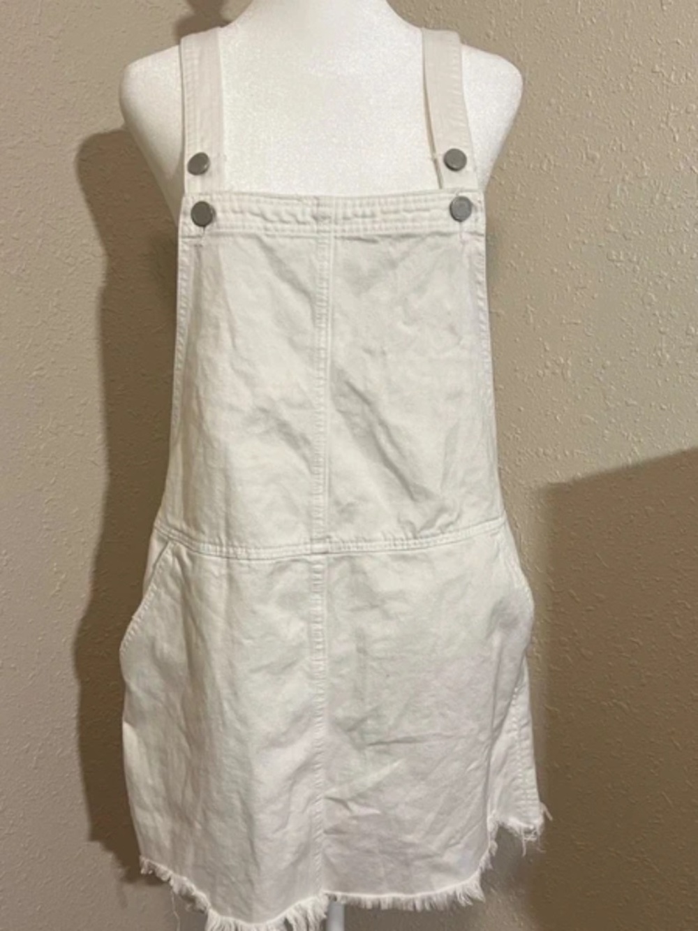 Blank NYC White Denim Overall Dress | Size 28